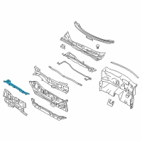 OEM Nissan Leaf INSULATOR Dash Lower, Front Upper Diagram - 67811-3NA0A