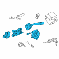 OEM 2000 Toyota RAV4 Combo Switch Diagram - 84310-3D020