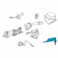 OEM 1999 Toyota Tacoma Cylinder & Keys Diagram - 69057-35070