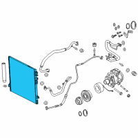 OEM 2019 Dodge Charger CONDENSER-Air Conditioning Diagram - 68272794AA