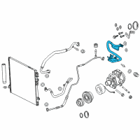 OEM 2015 Dodge Challenger Line-A/C Suction And Liquid Diagram - 68158886AD