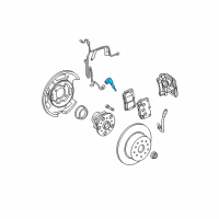 OEM Lexus Sensor, Speed, Rear LH Diagram - 89546-30070