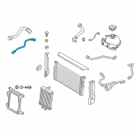 OEM 2014 BMW 328i GT xDrive Coolant Hose Diagram - 17-12-7-596-841