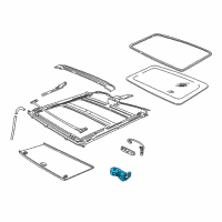 OEM 2000 Ford Expedition Sunroof Motor Diagram - F75Z15C679AA