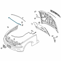 OEM 2014 Ford Mustang Support Rod Diagram - AR3Z-16826-A