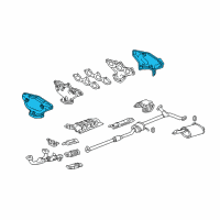 OEM 2002 Honda Accord Cover, Exhuast Manifold Diagram - 18120-P8A-A00