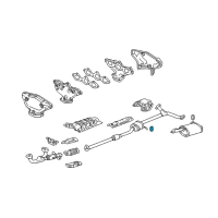 OEM Honda Rubber, Exhuast Mounting Diagram - 18215-S84-A20