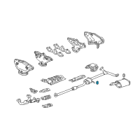 OEM 2006 Acura TSX Rubber, Exhaust Mounting Diagram - 18215-S84-A20