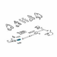 OEM 2002 Acura TL Catalytic Converter Diagram - 18160-PGE-A00