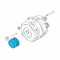 OEM Ford Edge Pulley Diagram - FT4Z-10344-C