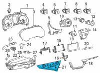 OEM 2020 Toyota Camry Dash Control Unit Diagram - 55900-06730