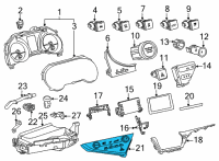 OEM 2019 Toyota Camry Dash Control Unit Diagram - 55900-06730