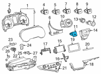 OEM 2021 Toyota Camry Hazard Switch Diagram - 84332-06120