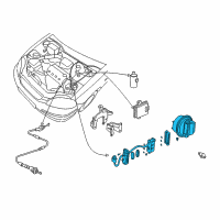 OEM 1996 Honda Civic Actuator Assembly Diagram - 36520-P2F-A01