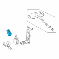 OEM Lexus GS300 Switch, Tire Pressure Diagram - 84746-AE010