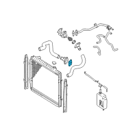 OEM Toyota Tacoma Water Inlet Gasket Diagram - 16341-75020