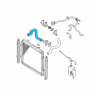 OEM Toyota Tacoma Upper Hose Diagram - 16571-0C011