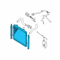 OEM 1997 Toyota Tacoma Radiator Assembly Diagram - 16410-AZ039