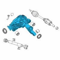 OEM Jeep Grand Cherokee Different-Front Axle Diagram - 68059997AE