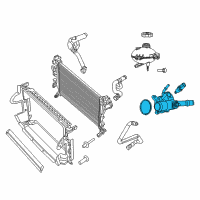 OEM 2016 Jeep Renegade THERMOSTA-THERMOSTAT Diagram - 5047861AD