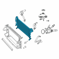 OEM 2020 Ram ProMaster City Engine Cooling Radiator Diagram - 68247208AA