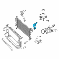 OEM 2019 Jeep Renegade Hose-Radiator Inlet Diagram - 68246567AA