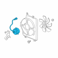 OEM 2006 Acura RL Motor, Cooling Fan (Denso) Diagram - 38616-RJA-J01