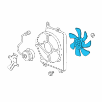 OEM 2006 Acura RL Fan, Cooling (Denso) Diagram - 38611-RJA-J01