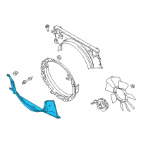 OEM 2019 Ford F-350 Super Duty Lower Shroud Diagram - LC3Z-8146-C