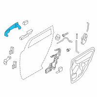 OEM 2007 Lincoln MKX Handle, Outside Diagram - 7T4Z-7822404-BBPTM