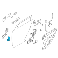 OEM Ford Flex Lower Hinge Diagram - 7T4Z-7826810-A