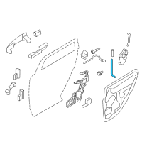 OEM 2012 Ford Edge Remote Rod Diagram - 7T4Z-7826461-A