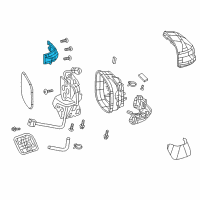 OEM Honda Civic Light Assembly, Driver Side Turn Diagram - 34350-TM0-T01