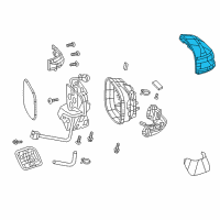 OEM 2012 Honda Civic Cap, Passenger Side Skull (Silver Metallic) Diagram - 76201-TR2-A01ZH