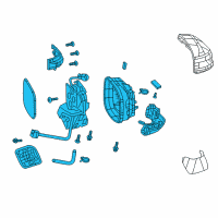 OEM 2013 Honda Civic Mirror Set, Driver Side (Coo) (R.C.) Diagram - 76258-TT1-305