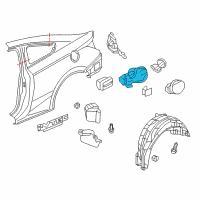 OEM 2014 Honda Civic Adapter Assy., Fuel Cap Diagram - 74480-TS8-A01