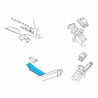 OEM 1997 GMC Savana 3500 CROSSMEMBER, Transmission Mounting Diagram - 15969949