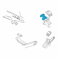OEM 2000 Chevrolet Express 3500 Bracket Asm-Engine Mount Diagram - 15969185