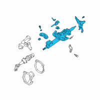 OEM 2003 Toyota Solara Column Assembly Diagram - 45250-06330