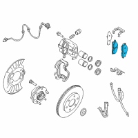 OEM 2015 Nissan Armada Front Brake Pads Kit Diagram - D1060-9FE0A