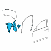 OEM 2018 Cadillac ATS Window Regulator Diagram - 84005654