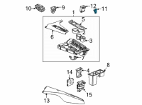 OEM 2021 Cadillac Escalade Hazard Switch Diagram - 84707399