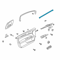 OEM Ford Police Responder Hybrid Belt Weatherstrip Diagram - DS7Z-5421456-A