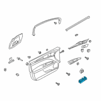 OEM Ford Window Switch Diagram - DG9Z-14529-AA