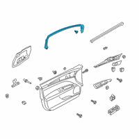 OEM 2019 Ford Fusion Window Molding Diagram - DS7Z-5451752-AA