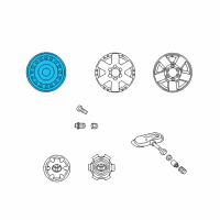 OEM 2007 Toyota FJ Cruiser Wheel, Steel Diagram - 42611-35330