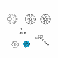 OEM Toyota Center Cap Diagram - 4260B-35040