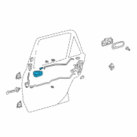 OEM Toyota Corolla Handle, Inside Diagram - 69206-02050-B1