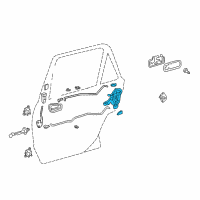 OEM 2002 Toyota Corolla Lock Assembly Diagram - 69306-02090