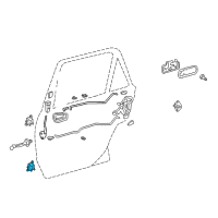 OEM 2000 Toyota Corolla Lower Hinge Diagram - 68770-02030